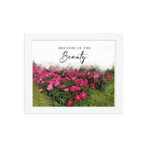 Framed photo paper poster