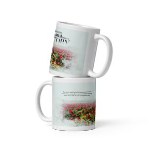 White glossy mug